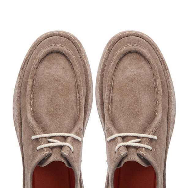 Vizon Süet Deri Erkek Casual Ayakkabı - E24S1AY57000-A02 - 5