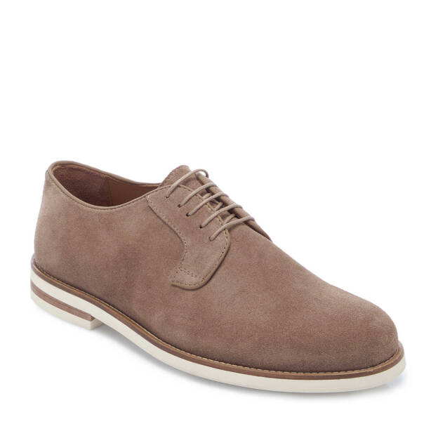 Vizon Hakiki Süet Deri Erkek Casual Ayakkabı - E25I1AY57209-T86 - 2