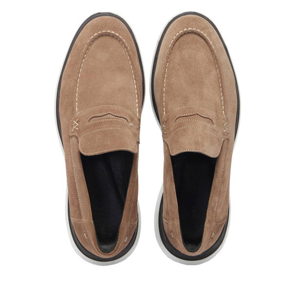Vizon Süet Deri Erkek Loafer - E24I1AY56644-A02 - 5