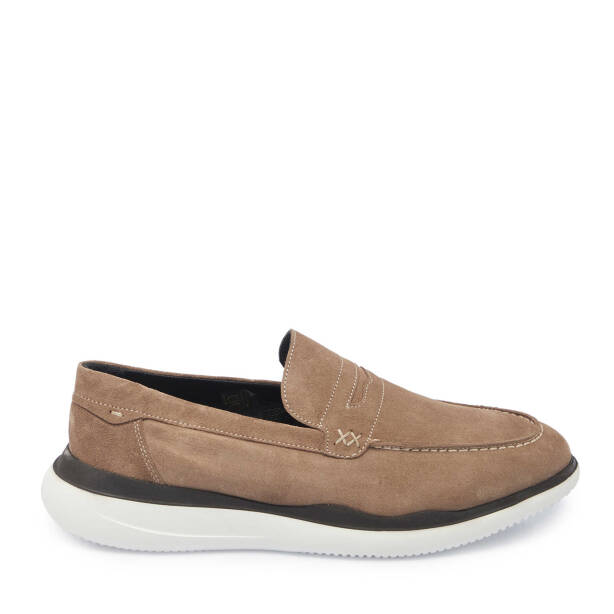 Vizon Süet Deri Erkek Loafer - E24I1AY56644-A02 - 3