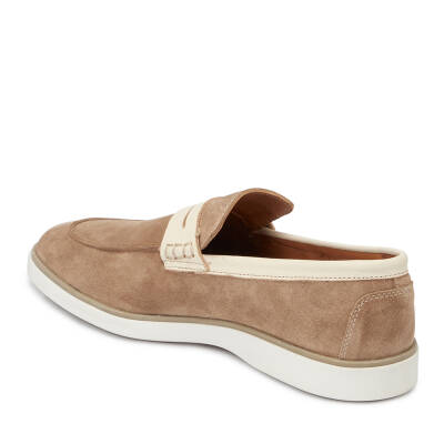  Vizon Süet Deri Erkek Loafer - E24I1AY56749-A02 - 2