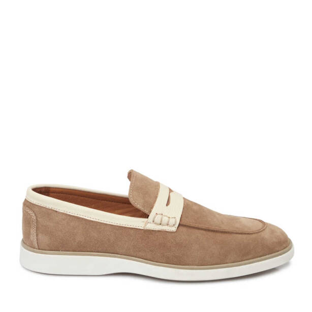Vizon Süet Deri Erkek Loafer - E24I1AY56749-A02 - 3