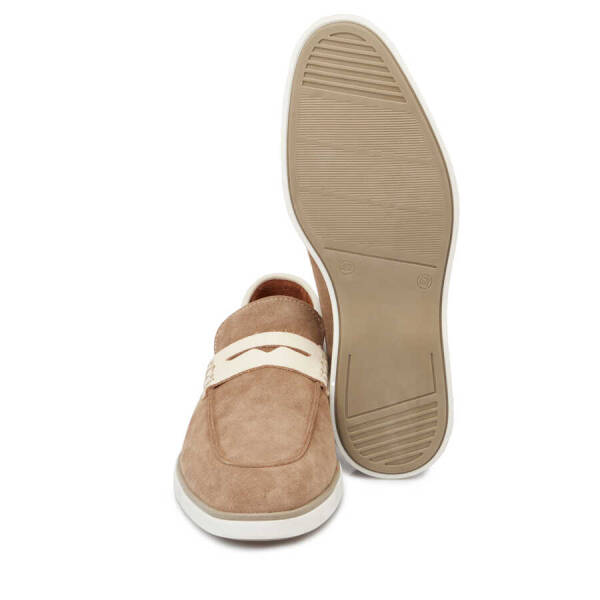 Vizon Süet Deri Erkek Loafer - E24I1AY56749-A02 - 4