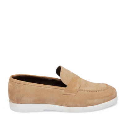 Vizon Süet Deri Erkek Loafer - E24I1AY56784-A84 - 3