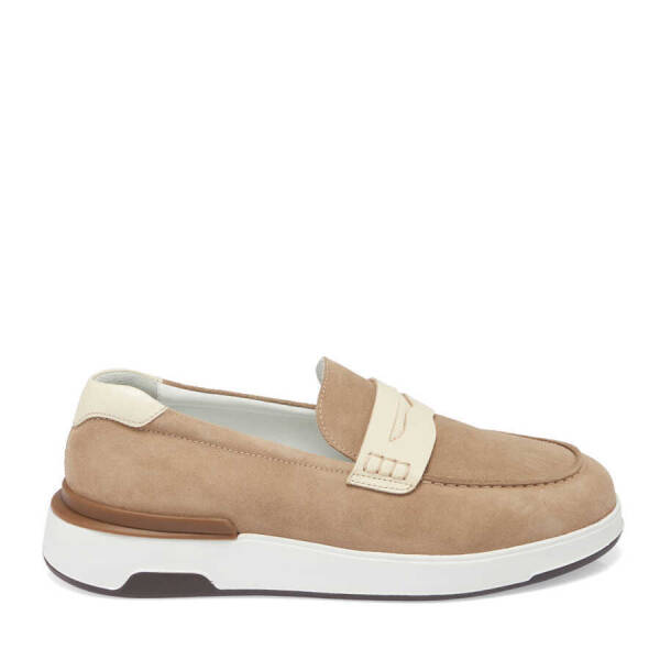 Vizon Süet Deri Erkek Loafer - E24I1AY56786-A02 - 3