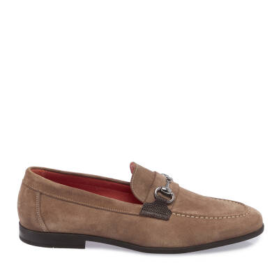 Vizon Süet Deri Erkek Loafer - E24I1AY56787-A02 - 3
