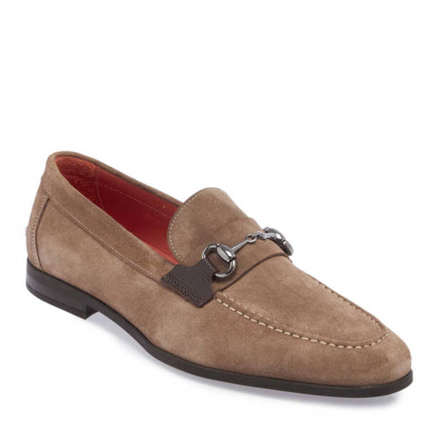 Vizon Süet Deri Erkek Loafer - E24I1AY56787-A02 