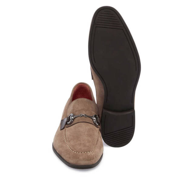 Vizon Süet Deri Erkek Loafer - E24I1AY56787-A02 - 4