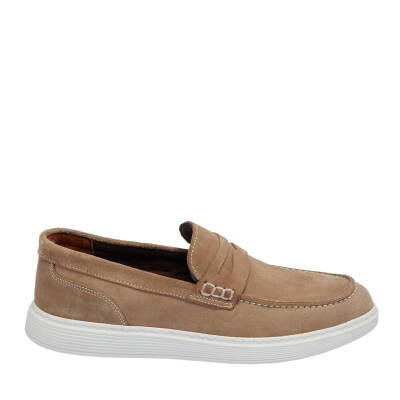 Vizon Süet Deri Erkek Loafer - E24I1AY56790-A84 - 3