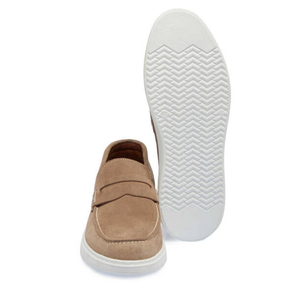 Vizon Süet Deri Erkek Loafer - E24I1AY56790-A84 - 4