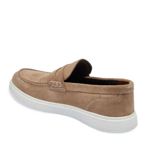 Vizon Hakiki Süet Deri Erkek Loafer - E24I1AY56790-A84 - 3