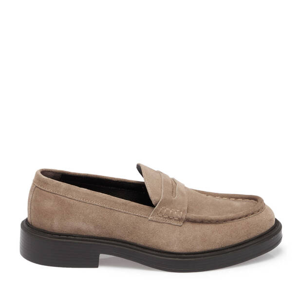 Vizon Süet Deri Erkek Loafer - E24S1AY57041-A02 - Tergan