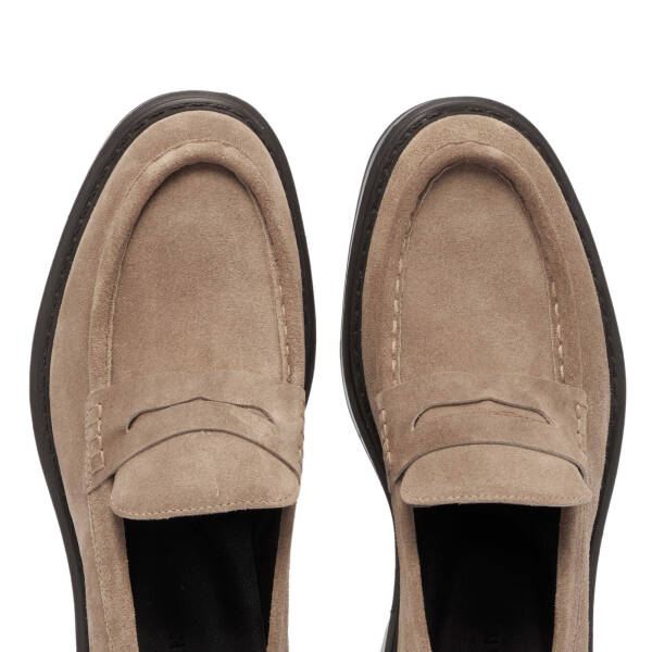 Vizon Süet Deri Erkek Loafer - E24S1AY57041-A02 - 5