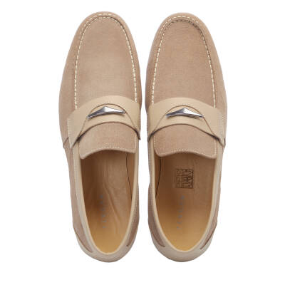 Vizon Süet Deri Erkek Loafer - E25I1AY57158-U5O - 5
