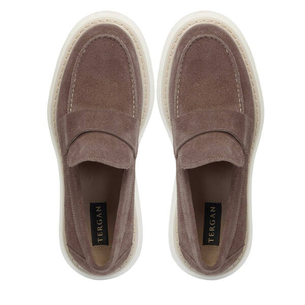 Vizon Hakiki Süet Deri Erkek Loafer - E25I1AY57237-A02 - 5