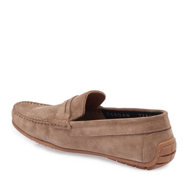 Vizon Hakiki Süet Deri Erkek Loafer - E25I1AY57298-A84 - 3