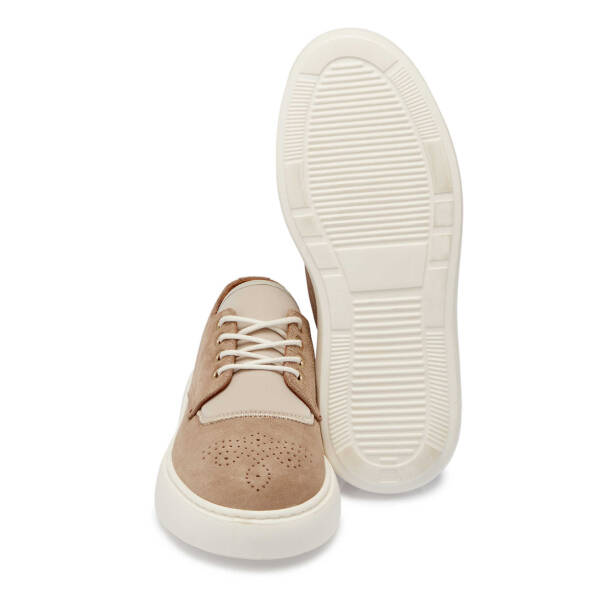 Vizon Süet Deri Erkek Sneaker - E24I1AY56711-A02 - 4