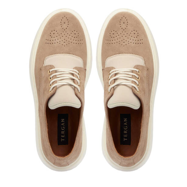 Vizon Süet Deri Erkek Sneaker - E24I1AY56711-A02 - 5