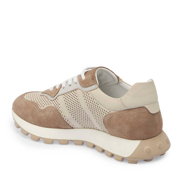 Vizon Hakiki Süet Deri Erkek Sneaker - E24I1AY56733-A02 - 3