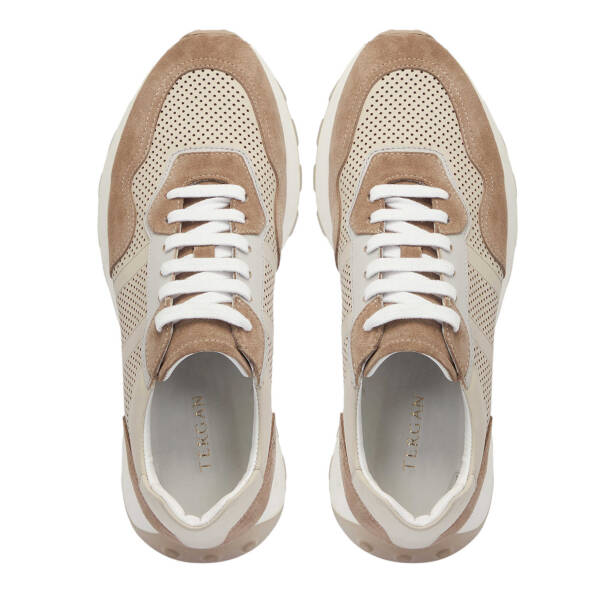 Vizon Hakiki Süet Deri Erkek Sneaker - E24I1AY56733-A02 - 5