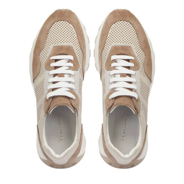 Vizon Hakiki Süet Deri Erkek Sneaker - E24I1AY56733-A02 - 5
