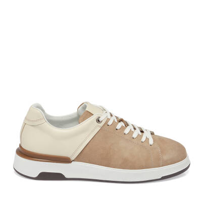  Vizon Süet Deri Erkek Sneaker - E24I1AY56819-A02 - 3