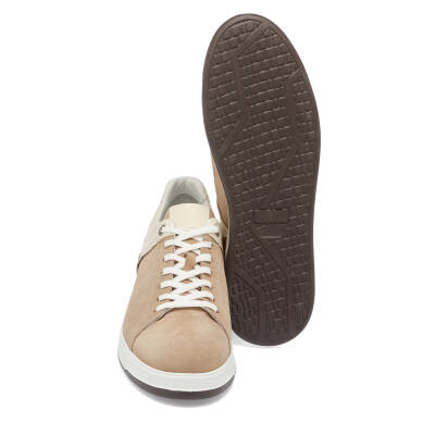 Vizon Süet Deri Erkek Sneaker - E24I1AY56819-A02 - 4