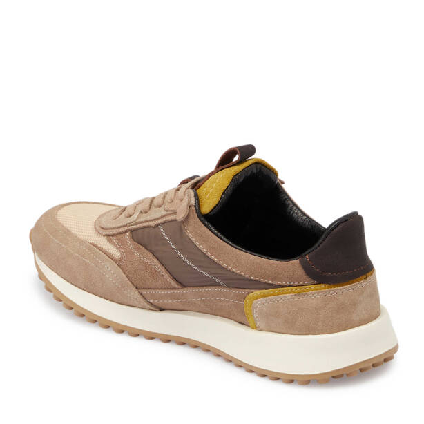 Vizon Süet Deri Erkek Sneaker - E25I1AY57373-A02 - 3