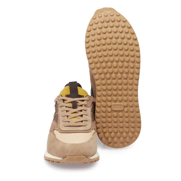 Vizon Süet Deri Erkek Sneaker - E25I1AY57373-A02 - 4