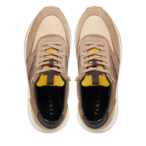 Vizon Süet Deri Erkek Sneaker - E25I1AY57373-A02 - 5