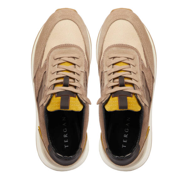 Vizon Süet Deri Erkek Sneaker - E25I1AY57373-A02 - 5