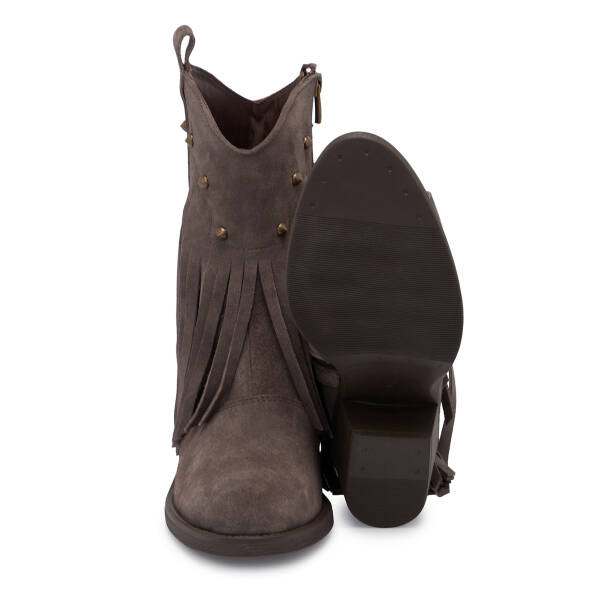 Vizon Süet Deri Kadın Bot - K25K1BT68313-A02 - 4