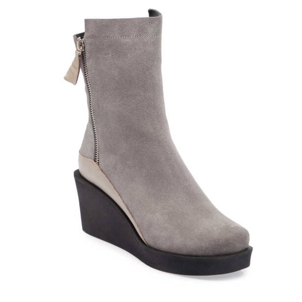 Vizon Süet Deri Kadın Casual Bot - K23K1BT66838-A02 - Tergan