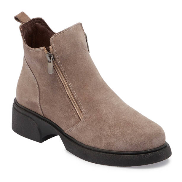 Vizon Süet Deri Kadın Casual Bot - K24K1BT67560-A02 - Tergan