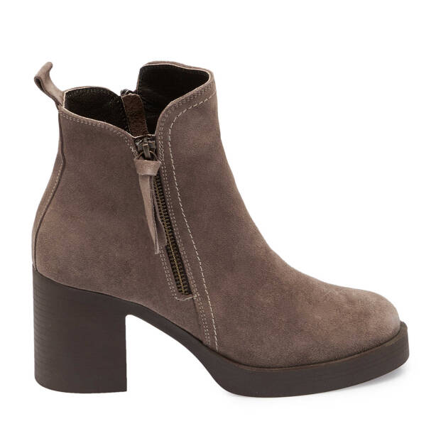 Vizon Süet Deri Kadın Casual Bot - K24K1BT67563-A02 - Tergan