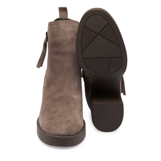 Vizon Süet Deri Kadın Casual Bot - K24K1BT67563-A02 - Tergan