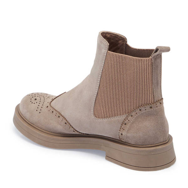 Vizon Hakiki Süet Deri Kadın Casual Bot - K24K1BT67616-T86 - 3