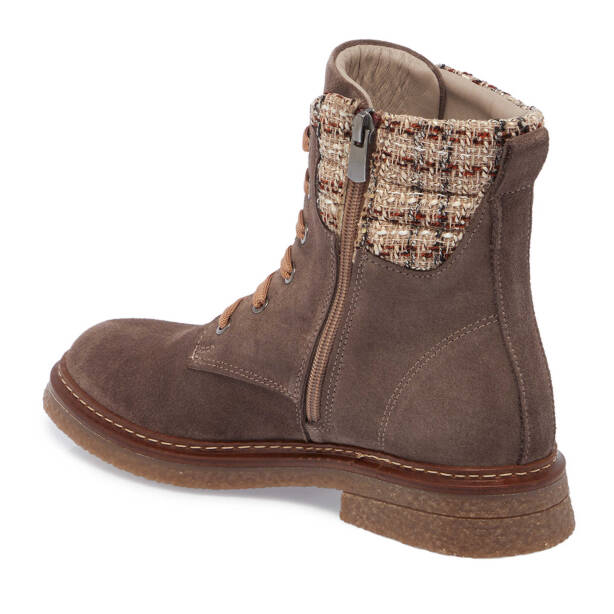 Vizon Süet Deri Kadın Casual Bot - K24K1BT67661-A02 - 2