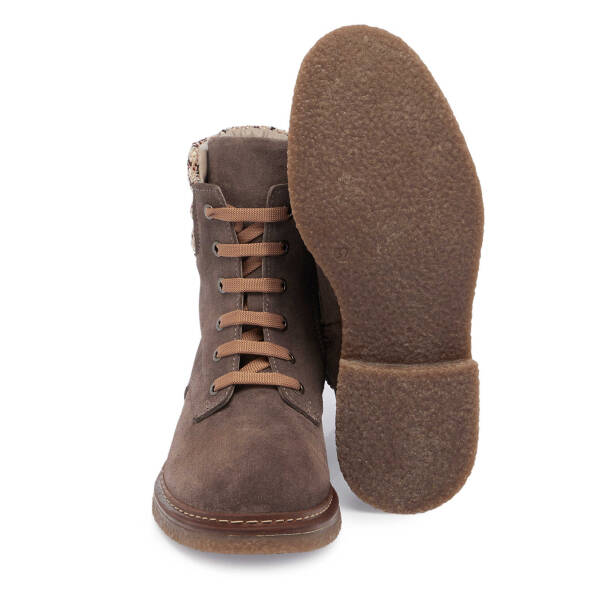 Vizon Süet Deri Kadın Casual Bot - K24K1BT67661-A02 - 4