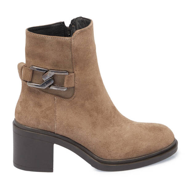 Vizon Süet Deri Kadın Casual Bot - K24K1BT67746-A02 - Tergan