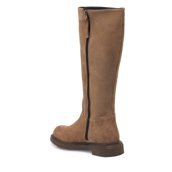 Vizon Süet Deri Kadın Casual Çizme - K24K1CM67745-A02 - 2