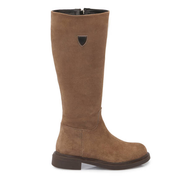 Vizon Süet Deri Kadın Casual Çizme - K24K1CM67745-A02 - 3