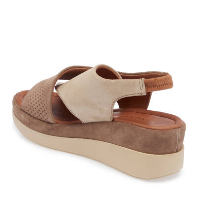 Vizon Süet Deri Kadın Sandalet - K25Y1SN67755-A02 - 2