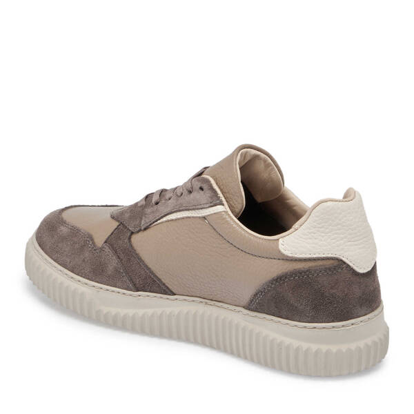 Vizon Hakiki Süet Deri Kadın Sneaker - K24S1AY67594-T86 - 3
