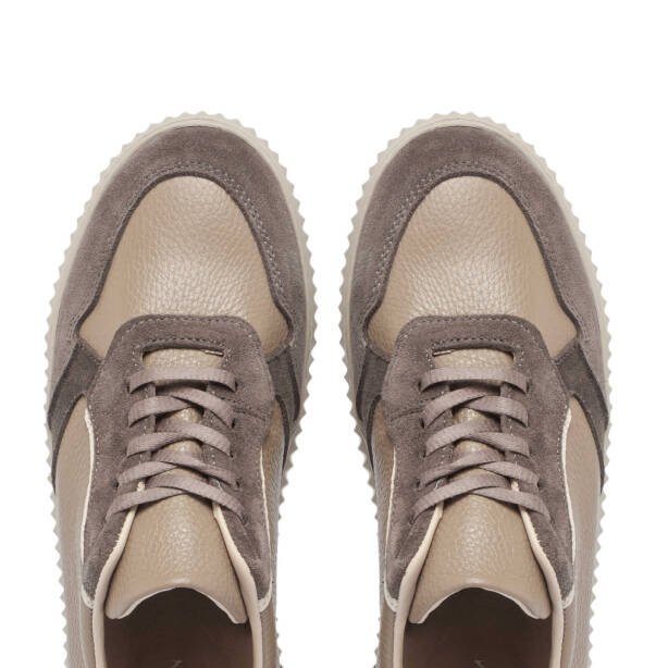 Vizon Hakiki Süet Deri Kadın Sneaker - K24S1AY67594-T86 - 5