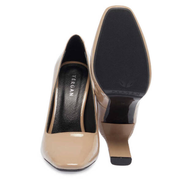 Vizon Vegan Kadın Topuklu Ayakkabı - K24I1AY67469-Q4X - Tergan