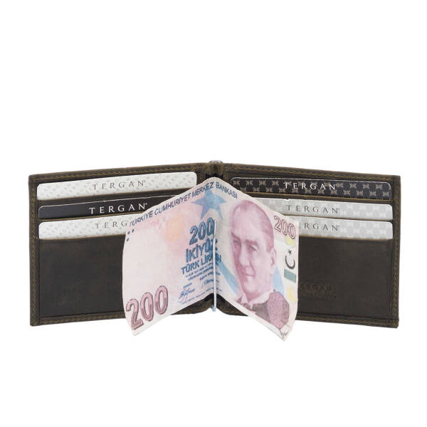 Yeşil Hakiki Deri Erkek Cüzdan - S1CE00001399-U7H - 3