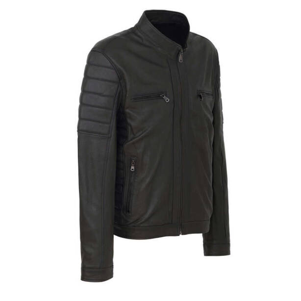 Yeşil Deri Erkek Deri Mont - E23BDM310545-T1M - 2