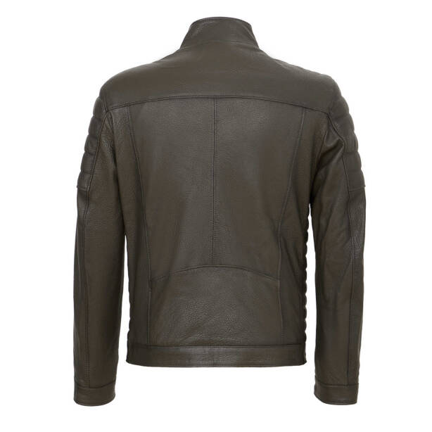 Yeşil Deri Erkek Deri Mont - E23KDM310544-T1M - 4