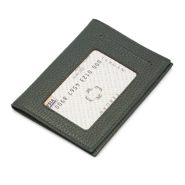 Yeşil Hakiki Deri Erkek Kimlik Kabı - S1KI00001582-C47 - 1